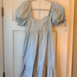 Light Blue Babydoll Style Dress, Size Small